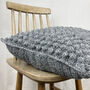 Fair Trade Chunky Boho Bobble Wool Cushion Cover 40cm, thumbnail 3 of 12