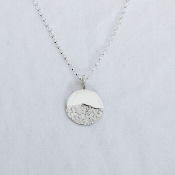 Recycled Silver Dainty Moonrise Necklace, 4 of 7