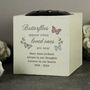 Personalised Butterfly Square Memorial Vase, thumbnail 2 of 3