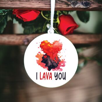 Funny Valentine's Day Lava Pun Decoration, 2 of 2