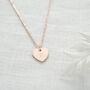 Sterling Silver Script Heart Initial Necklace, thumbnail 4 of 12