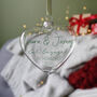 Happy Engagement Christmas Bauble Decoration, thumbnail 4 of 6