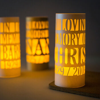 Memorial Lantern Personalised In Loving Memory, 2 of 3