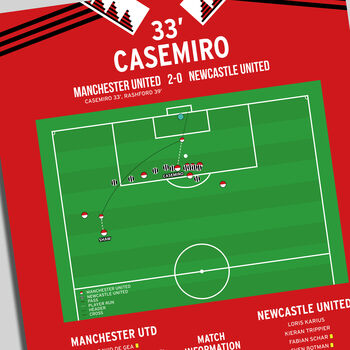 Casemiro Carabao Cup Final 2023 Manchester United Print, 2 of 2