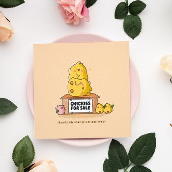 Cute Chicks Greetings Card, 3 of 9