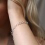 Sterling Silver Shimmer Link Bracelet, thumbnail 1 of 7
