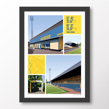 Oxford United Views Of The Manor Ground Poster, 7 of 7