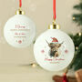 Personalised Highland Cow Christmas Bauble, thumbnail 2 of 5