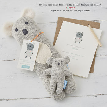Babys First Christmas Or Pick Your Message Koala Card, 11 of 11