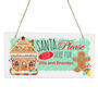 Personalised Gingerbread House Santa Stop Here Sign, thumbnail 2 of 3