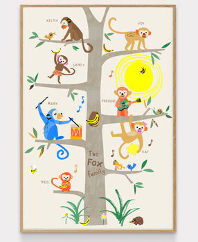 Family Tree Print Monkeys, 4 of 12