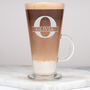 Personalised Initial And Name Latte Glass, thumbnail 2 of 3