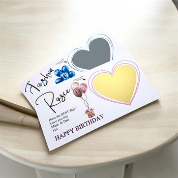 Personalised Birthday Scratch Gift Card, 2 of 6