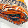 Handmade Kantha Cotton Throw Blanket Handmade In Dhaka, thumbnail 11 of 12