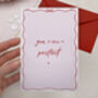 You + Me = Perfect Valentines Card For Husband Or Wife, thumbnail 2 of 3