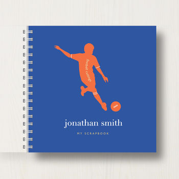 Personalised Kid's Football Scrapbook Or Memory Book, 8 of 10