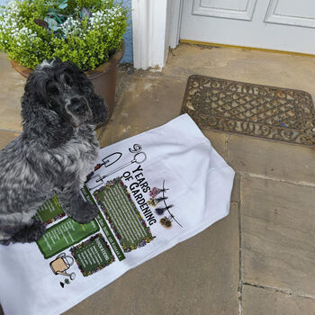90 Years Of Gardening 90th Birthday Gift Garden Towel, 3 of 4