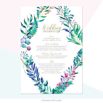 Exotic Diamond Wedding Invitation, 5 of 9