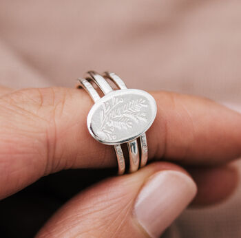 'The Gardener' Eco Friendly Sterling Silver Ring, 2 of 2