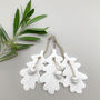 Handmade Porcelain Oak Leaf Decoration, thumbnail 4 of 5