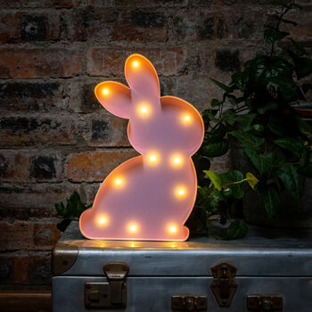 Pink Bunny Rabbit LED Night Light, 6 of 6
