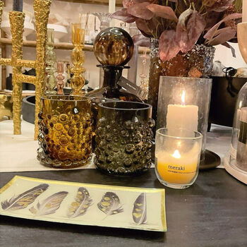 Small Hazel Foam Glass Votive Vase, 3 of 6