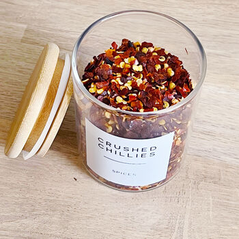 Set Of Spice Jars With Custom Labels, 10 of 11