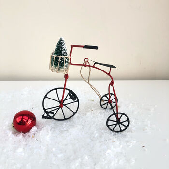 Christmas Vintage Style Trike Decoration, 2 of 4