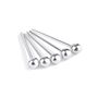 Five X Sterling Silver 2mm Ball Straight Nose Studs, thumbnail 4 of 5