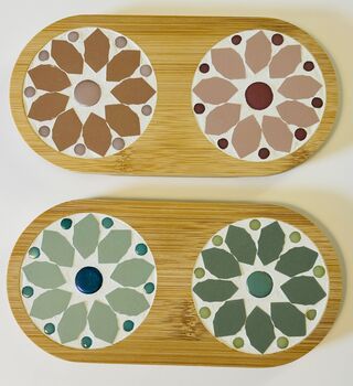 Floral Mosaic Trinket Candle Tray, 7 of 7