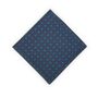 Mens Navy And Green Geometric Print Pocket Square, thumbnail 5 of 6