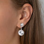 Swarovski Crystal Snow Drop Earrings, thumbnail 6 of 12