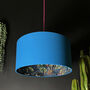 Smoke Deadly Night Shade Lampshade In Sapphire, thumbnail 1 of 5