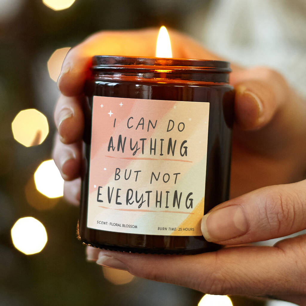 I Can Do Anything Positivity Affirmation Candle, 1 of 9