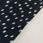 Black Polka Dot Pleated Silky Scarf, thumbnail 2 of 3