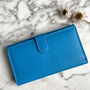 Women's Rfid Secure Large Blue Leather Purse, thumbnail 6 of 6
