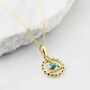 Throat Chakra Turquoise Necklace Silver / Gold Plated, thumbnail 2 of 12