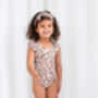 Matching Family Girl's Leopard Swimsuit, thumbnail 2 of 7