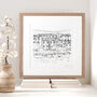 Custom Illustrated Wedding Venue Line Art Print, thumbnail 6 of 8