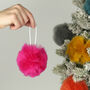 Christmas Bauble Pompom Craft Kit Muted, thumbnail 2 of 6