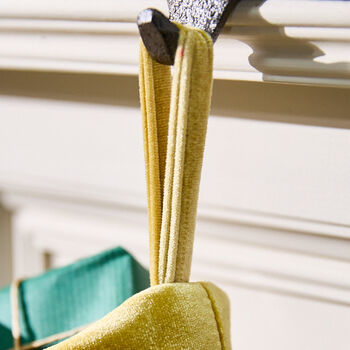 Personalised Luxury Gold Velvet Christmas Stocking, 6 of 8