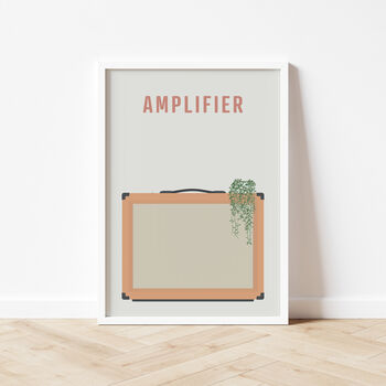 Guitar Amplifier Print | Orange Amp Music Poster, 2 of 8