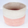 Dusky Pink Colour Block Basket, thumbnail 6 of 9