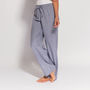 Women's Pyjama Trousers Ash Grey Herringbone Flannel, thumbnail 3 of 4