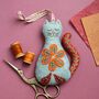 Folk Embroidered Cat Felt Craft Mini Kit, thumbnail 1 of 5