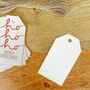 Eight X Christmas Gift Tags Ho Ho Ho, thumbnail 2 of 2