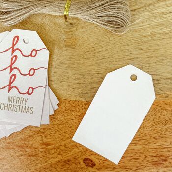 Eight X Christmas Gift Tags Ho Ho Ho, 2 of 2