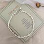 Lucy White Ivory Silver Pearl Drop Jewel Gift Necklace, thumbnail 7 of 7