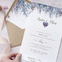 'Whimsical Winter' Concertina Fold Wedding Invitation, thumbnail 2 of 8