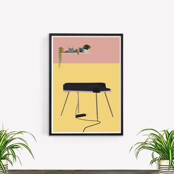 Rhodes Electric Piano Print | Instrument Music Poster, 6 of 6